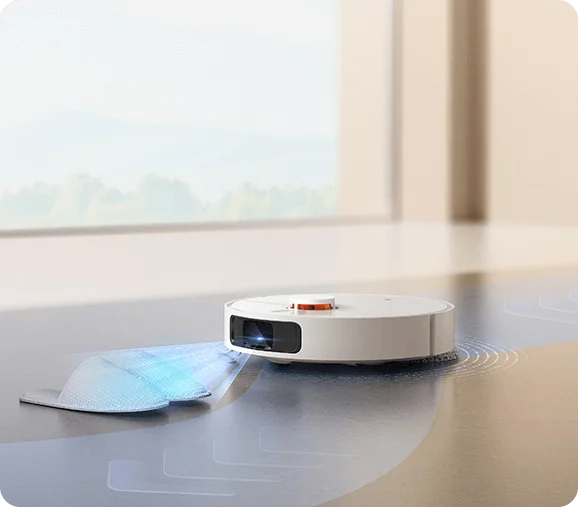 Auch niedrige Hindernisse erkenn und umfährt der Xiaomi X20 souverän