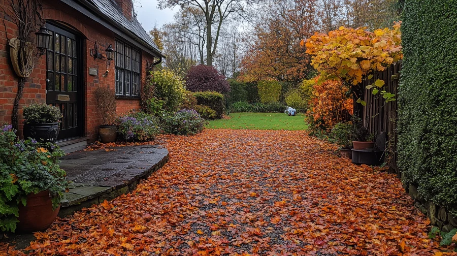 Vorgarten im Herbst