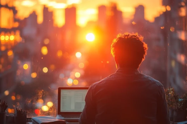 Heißes Büro im Sommer