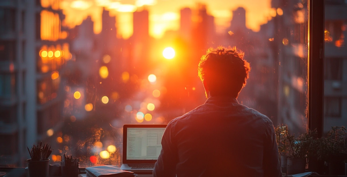 Heißes Büro im Sommer