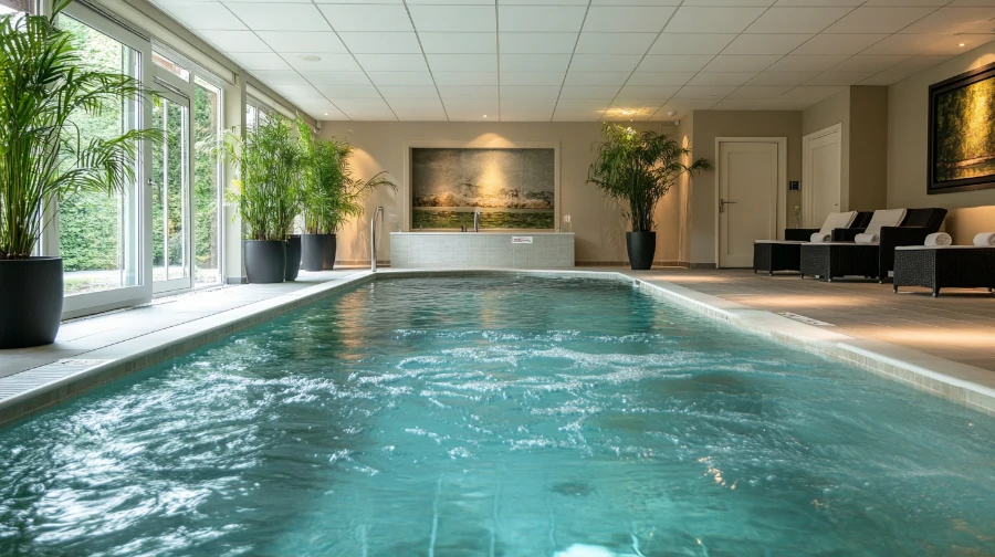 trübes milchiges wasser im pool
