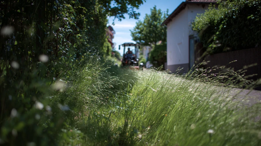 Rasenschnitt liegen lassen - Mäher